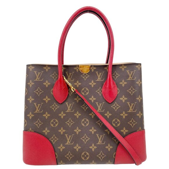 Louis Vuitton  Flandrin Monogram Canvas Tote Shoulder Bag Cherry - Picture 1 of 13